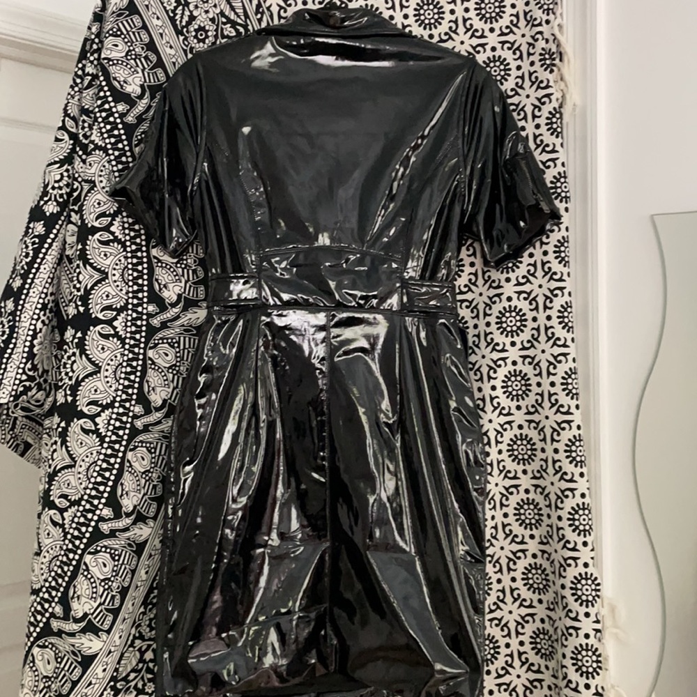 💗WET LOOK TOP DESIGNER GRACIA DRESS/LONG JACKET💗 - Picture 6 of 16